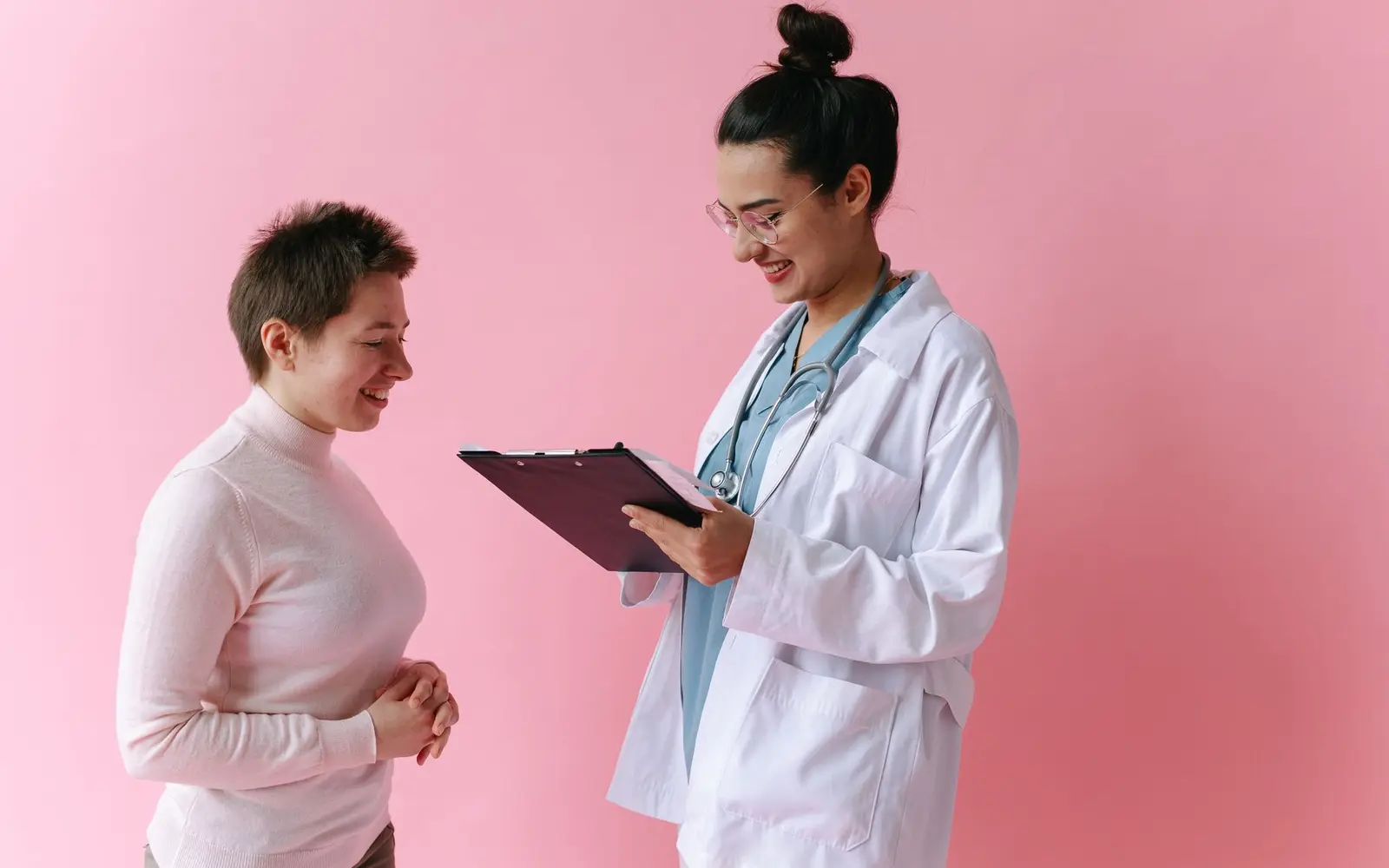 A Kinetic Psychiatry provider discussing psychiatric medication progress